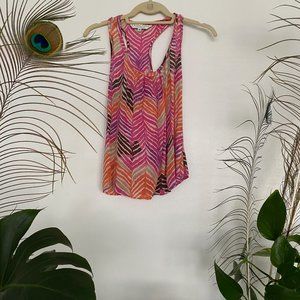 Trina Turk Multicolor Chevron Tank Top